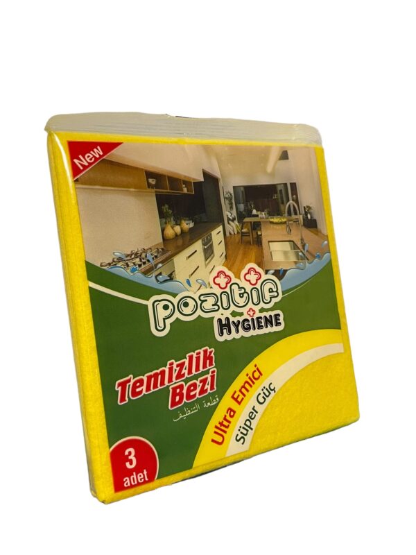 Pozitif Hygiene Ultra Emici Temizlik Bezi 3 Adet