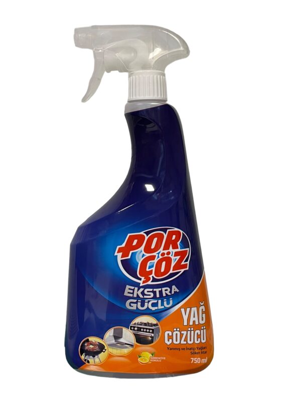 Porçöz Yağ Çözücü  Yanmış ve inatçı yağları söker atar.