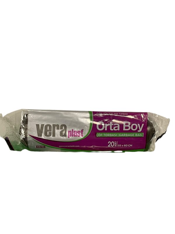 Vera Plast Orta Boy Çöp Torbası 55x60cm