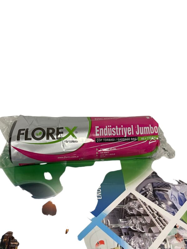 Florex Endüstriyel Jumbo Boy Çöp Torbası 80x110cm