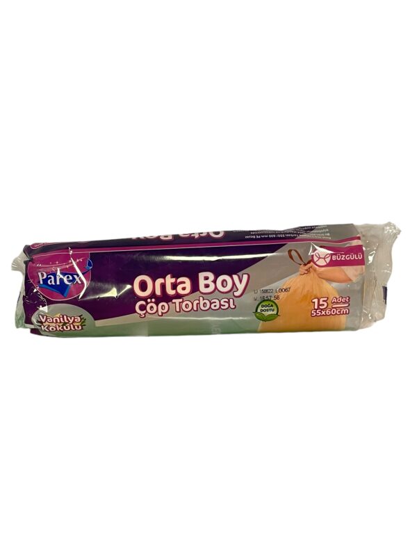 Parex Orta Boy Büzgülü Çöp Torbası 55x60cm